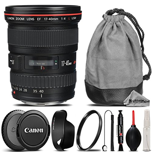 Canon EF 17-40mm f/4L USM Lens + UV Filter + Lens Cap Holder + Cleaning Brush + Air Cleaner + Cleaning Kit - International Version Canon EF 17-40mm f/4L USM Lens + UV Filter + Lens Cap Holder + Cleaning Brush + Air Cleaner + Cleaning Kit - International Version