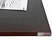Need Computer Desk Office Desk 47 inches Folding Table with BIFMA Certification Computer Table Workstation No Install Needed, Black Brown
