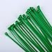 Dxg 100 Pack 4 Inch 2.5 x 100mm Self-Locking Zip Ties Nylon Cable Ties (Green)