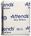 Attends Incontinence Care Dry Wipes, Heavy, 10
