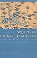 Sources of Chinese Tradition, Vol. 1