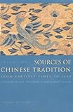 Sources of Chinese Tradition, Vol. 1