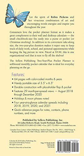 2019 Seize the Day Two-Year-Plus Pocket Planner: by Sellers Publishing, 3.5 x 6.5; (CC-0555)