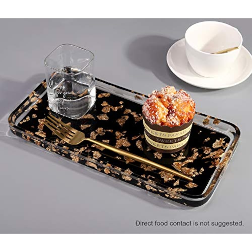 Vanity Tray, 12.2 Inch Resin Decorative Trays Serving ...