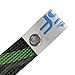 SF Standard Casting Rod Sock Fishing Rod Sleeve Rod Cover Braided Mesh Rod Protector Pole Gloves Fishing Tools for Casting Fishing Rod (Black/Green)