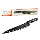 Kitchen + Home Non Stick Sushi Knife - The Original 8 inch Stainless Steel Non Stick Multipurpose Chef Knife