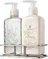 Thymes Sink Set, Chrome Caddy with Hand Wash and Lotion, Eucalyptus