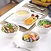 Malacasa Porcelain Bowls 25 Ounce for Cereal, Soup, Salad and Desserts, Deep Rice Bowl Set Dishes, 4 Packs, White