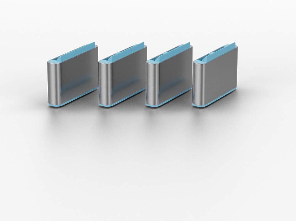 Lindy USB Type C Port Blocker Key, Blue - Pack of 4, Pack of 4 with Key - Image 3