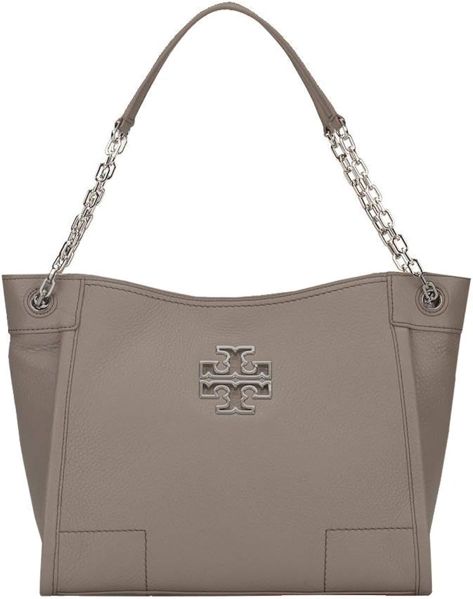 Tory Burch Britten Patent Leather Slouchy Tote in French