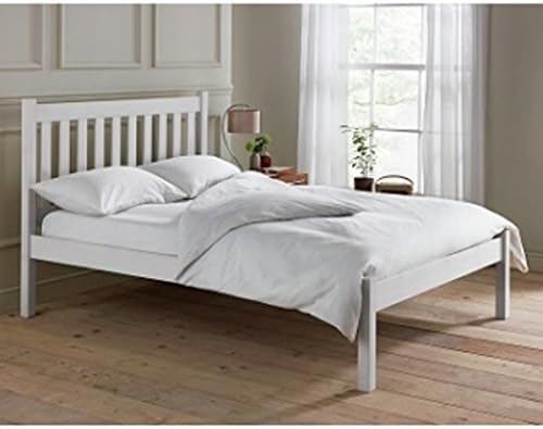 Furniture Facter Avebury 5ft King Size Bed Frame - White Finish