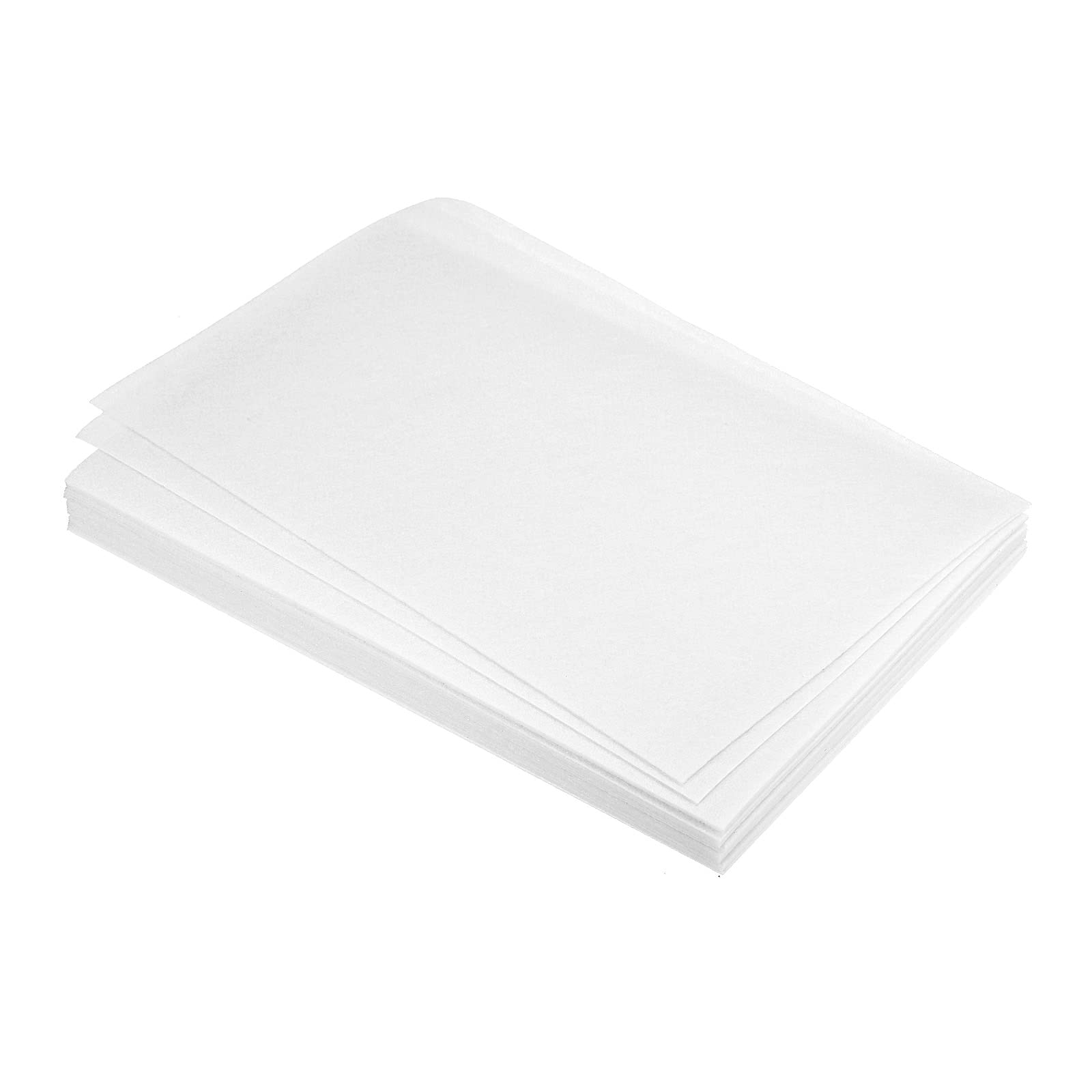 PATIKIL Soft Felt Sheets Fabric Craft Sheets White 12 Inch x 8 Inch for DIY Hobby Decorate Pack of 20