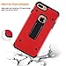 iPhone 8 Plus Case,iPhone 7 Plus Case,TAIYANYU Metal Backplane TPU Gear Design Dual Layer Rugged Shockproof Anti Scratch Protective Cover Case for Apple iPhone 7 Plus/iPhone 8 Plus 5.5 inch (Red)