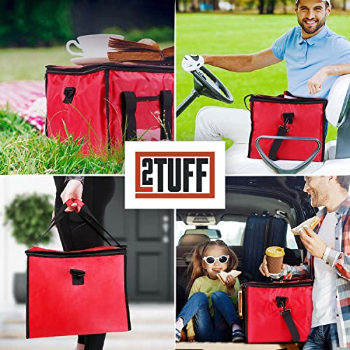2TUFF Insulated Drink Carrier for Delivery Reusable Drink Caddy with