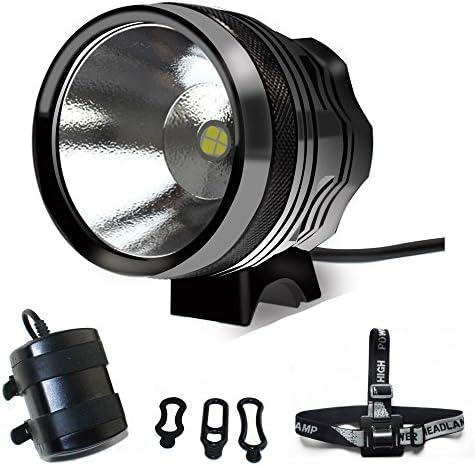 MTB Road Bike Light,IMDDS 3400 Lumen Cree XHP70.2(30W) Rechargeable Bicycle Headlight ,Ultra Bright Headlamp Flashlight with 10000mAh 8.4V Battery Sets for Mountain Biking, Outdoor, Adventure, Work