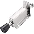 Spring Loaded Door Stop, Tiberham Heavy Duty Kick Down Door Stopper with Soft Rubber Bumper, Stainless Steel Step On Foot Operated Door Holder Stop Jammer