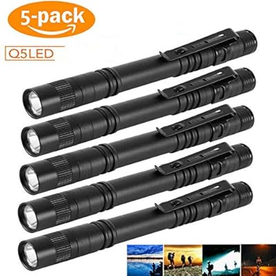 Torcia Tascabile Tattica LED Mini Super Luminosa - Porta Penna In Alluminio Con Batterie AAA