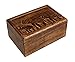 STORE INDYA Wooden Handmade Treasure Box. Antique Chest for Jewelry & Keepsake, Elephant Design Treasure Chest with Trinket Holder, Lock Box, Watch Box.