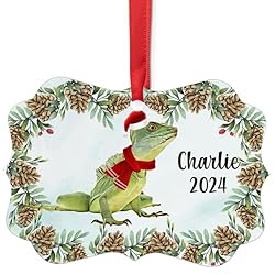 Green Basilisk Christmas Ornament 2024