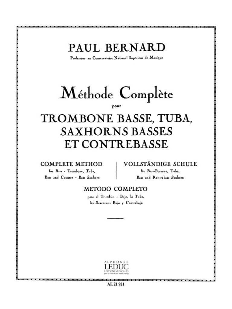 Paul Bernard: Methode Complete (Trombone-Bass Solo)