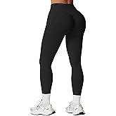 SENBAN Women's High Waisted Leggings Seamless Workout Gym Yoga Pants Tummy Control Smile Contour Activewear Tights