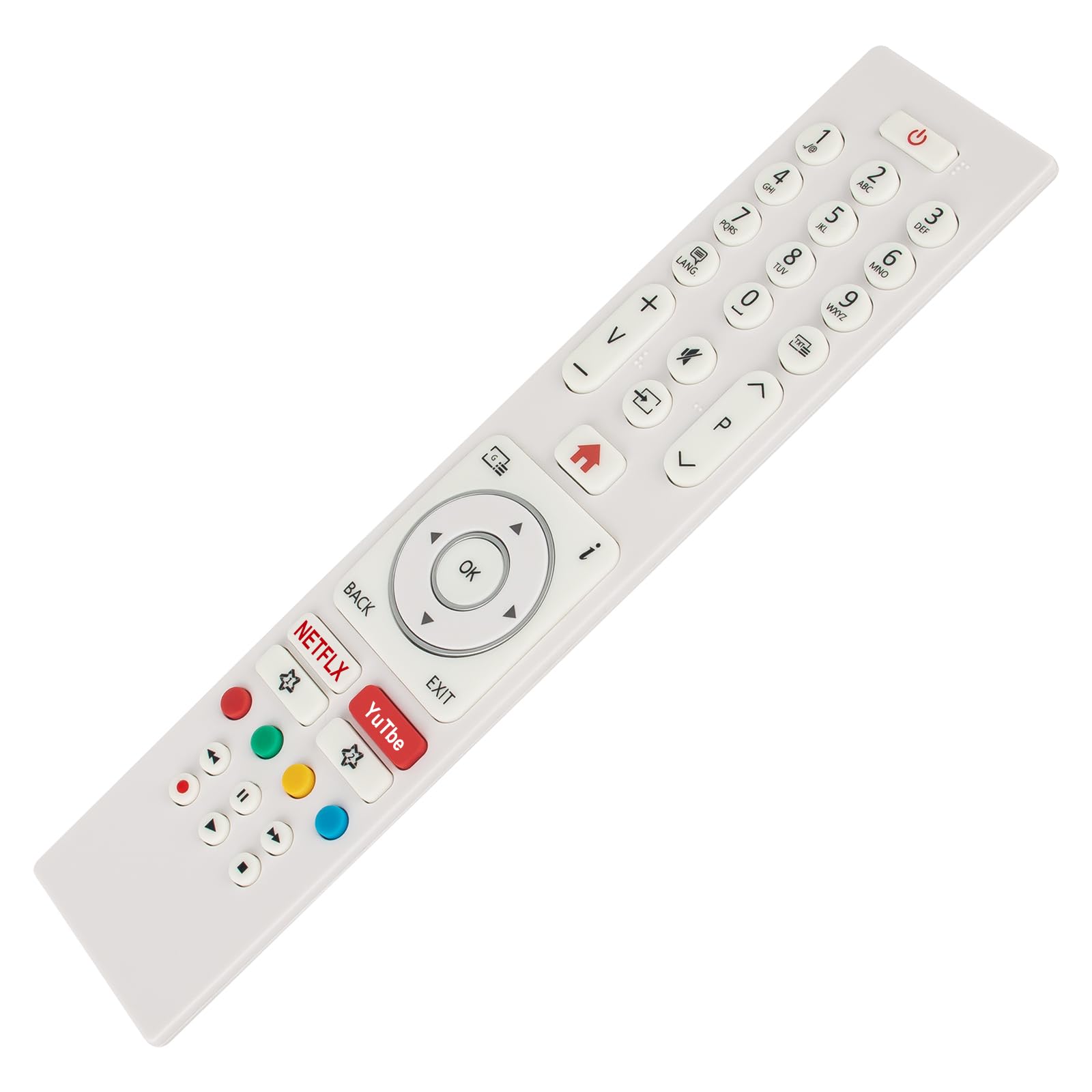 VINABTY Replace Infrared Remote Control Fit for Bush RC43137 RC43137P L32SHE19 Smart TV R9UA RC43135 RC43135P