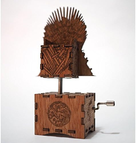 Game of Thrones Music Box- Iron Throne / Main Theme - Laser cut and laser engraved wood music box. Perfect gift, memorabilia or collectible