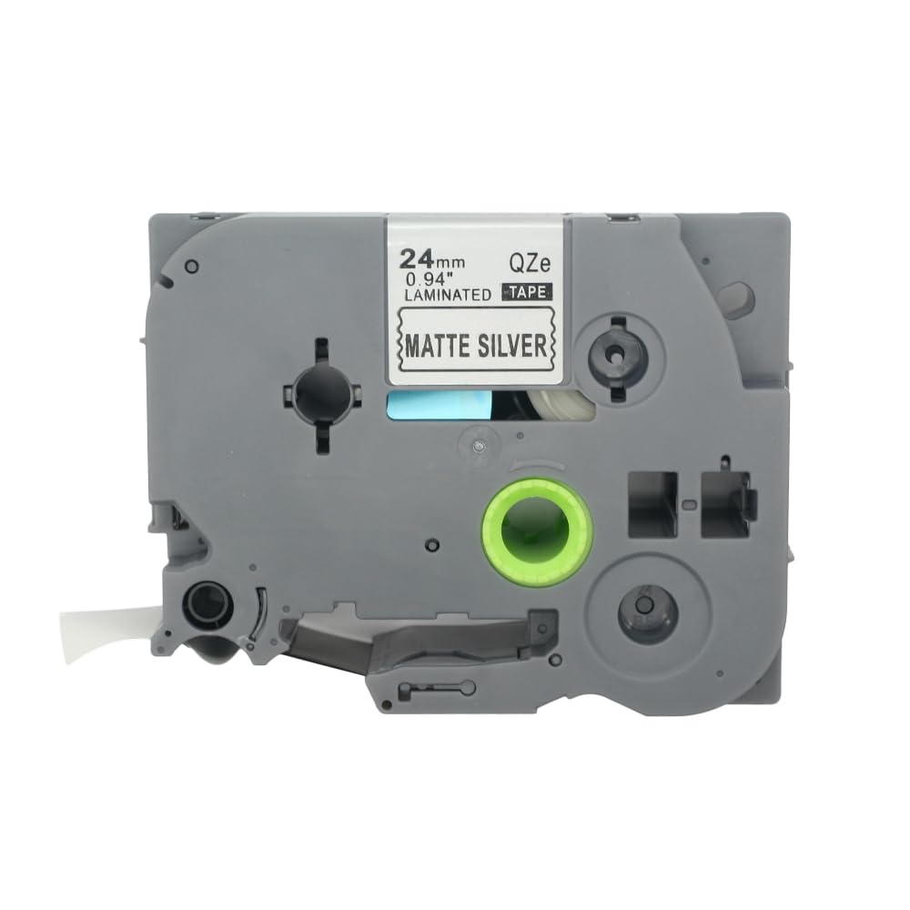 BROVACS 1 Pack Black on Silver Laminated Label Tape Compatible for Brother P-Touch Label Printer TZ 951 TZe 951 24mm 1" OPA4951