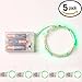 RTGS Products Green Colored LED Lights Indoor and Outdoor String Lights, Fairy Lights Battery Powered for Patio, Bedroom, Holiday Decor, etc (GREEN COLOR 20 LEDs 7 FEET 5 SETs)
