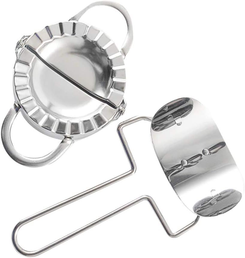 Idyandyan 2pcs/Set DIY Dumpling Mold Wrapper Slicer 304 Stainless Steel Kitchen Cooking Tools Kit Dumpling Maker Device