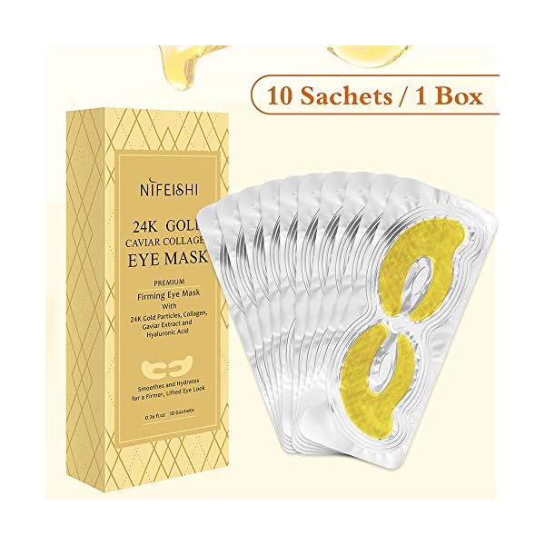 10x-Gold-Collagen-Eye-Mask-Infused-Caviar-Extract-Hyaluronic-Acid-Under-Eye-Patches-Moisturiser-Eye-Mask-for-Dark-Circle-Puffy-Eye-Eye-Bags-Fine-Lines-Anti-Ageing-Eye-Treatment-Hydrating-Firming-Pads 10x Gold Bio Collagen Eye Mask Infused Caviar Extract, Hyaluronic Acid Under Eye Patches Moisturiser Eye Mask for Dark…