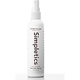 Simpletics Himalayan Sea Salt Hair Spray (Vanilla Scent) – Natural 5-Ingredient Formula for Beach Waves & Volume – Light Hold, Non-Greasy, Paraben & Sulfate Free – Unisex 8 fl oz