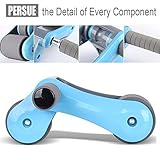 Ranbow Versatile Folding Abdominal Wheel Workout Equipment, 2-wheeled Mute Home Gym Exercise Fitness Ab Roller Wheel Load up to 400lb