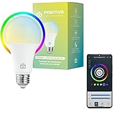 Smart Lâmpada Wi-Fi Positivo Casa Inteligente, Iluminação Branca (Quente e Fria) e RGB (Até 16 Milhões de Cores), 10W, 902 Lú