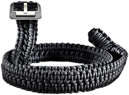 RattlerStrap Survival Belt - 80+ Feet of Paracord - Titanium Buckle - S, M, L, XL, XXL, XXXL
