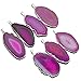1 Pink Agate Slice Druzy Pendant Silver Plated RP Exclusive COA AM8B8-02