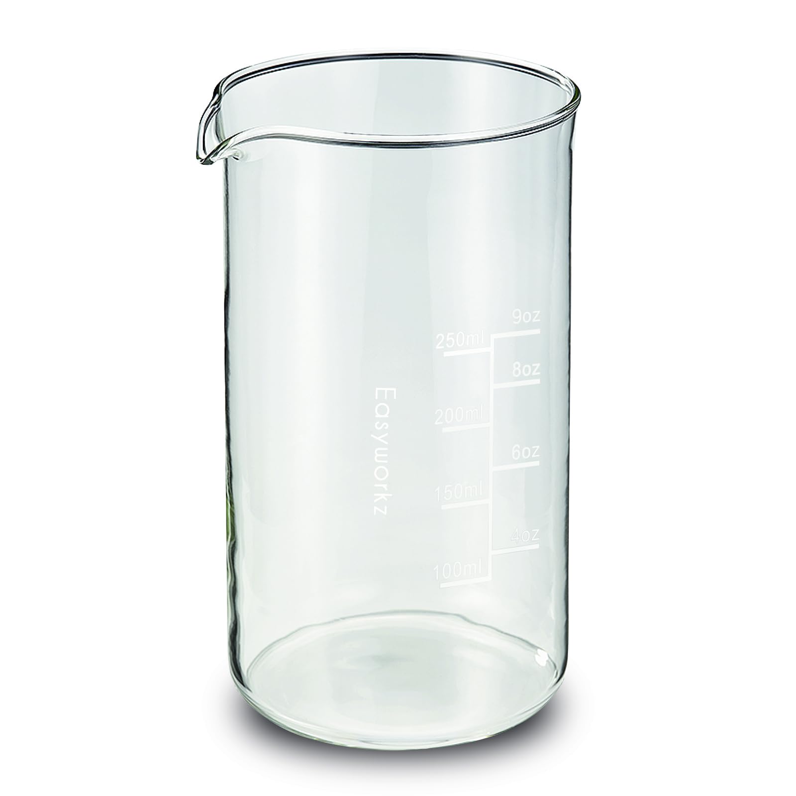 Easyworkz Borosilicate Glass Replacement Beaker for 350ml French Press Coffee Maker