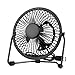 USB Mini Desktop Fan - Table Small Fan Portable Adjustable Compatible with Computer,Laptops Power Banks Fans Quiet Cooling for Office and Home 4 Inch Black