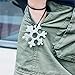 18-in-1 Stainless Steel Snowflakes Multi-Tool Card, Snowboarding Multi-Tool Screwdriver Tool for Opener Key chain/Bottle Opener/Outdoor Travel Camping/Fashion Pendant Pocket/Gift for Men(silver)