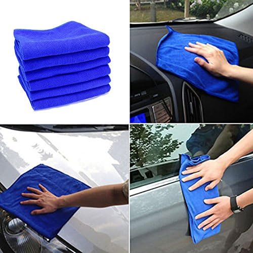 6PCS Multifunctional Blue Absorbent Wash Cloth Car Household Sofa Auto Care Microfiber Cleaning Towels 30*70CM