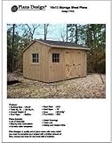 10' X 12' Saltbox Style Storage Shed Project Plans