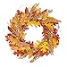 VGIA 18 Inch Fall Wreath Front Door Decor Wreath Fall Decorations for Home Autumn Leaves Wreath