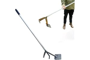 Post Puller for Woody Stems and Saplings, Fence Pole Lifter with Serrated Anti-Slip Grip, Effective Tree Root and Stump Remov