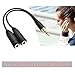 SaiTech IT 10 Pack Audio Stereo Y Splitter Cable - 3.5mm Male to 2 Port 3.5mm Female for Earphone, Headset Splitter Adapter - Black