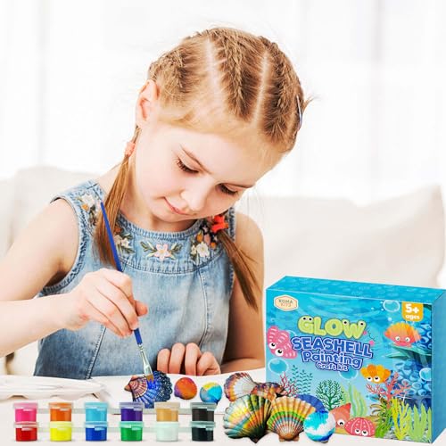 ROMA KITS Shell Set for Painting and Decorating, Craft Kit, Children 5+