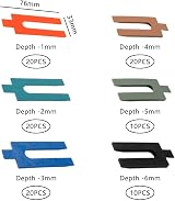 100pc Plastic Packers Set 6 Sizes Multicolour Shims 1-6mm view 2
