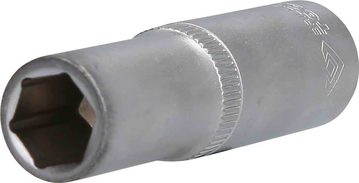 BRILLIANT TOOLS BT022823 1/2 Inch Hexagonal Socket, Long Design, 13 mm [Powered by KS Tools]