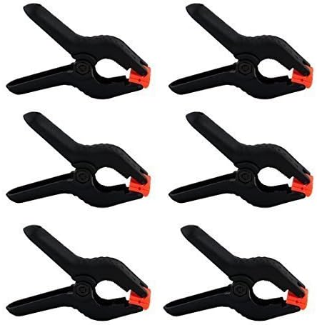 StudioFX Nylon Spring Muslin Clamps 4 1/2" inch 6 Pack by Kaezi