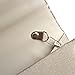 Fashion Road Women Satin Clutch, Rhinestone Evening Clutch, Envelope Clutch Purse, Pleated Flap Handbag for Wedding, Party and Prom Apricot