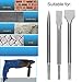 6-Piece SDS Plus Chisel Set, CertBuy Concrete Drill Bit Set Rotary Hammer Bits Chisel Set Including Point Chisel, 20mm Flat Chisel, 40mm Flat Chisel